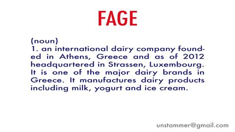 what does fage mean|How to Pronounce 'Fage' the Right Way.